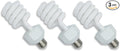 lumenivo 23 Watt UVB Reptile Light 5.0 23W Spiral Reptile Heat Terrarium Light Bulbs for Turtles, Gecko, Tortoise, Snake, Lizard, Chameleons, and Insects - 120V - 3 Pack