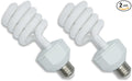 lumenivo 23 Watt UVB Reptile Light 5.0 23W Spiral Reptile Heat Terrarium Light Bulbs for Turtles, Gecko, Tortoise, Snake, Lizard, Chameleons, and Insects - 120V - 2 Pack