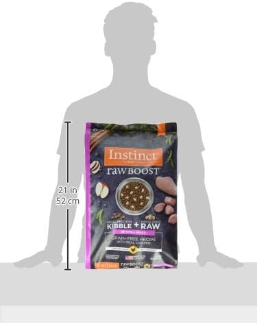 Instinct Raw Boost Small Breed, Natural Dry Dog Food with Freeze Dried Pieces, High Protein, Grain Free Recipe - Real Chicken, 10 lb. Bag
