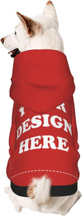 Dog Costume, Custom Dog Hoodie, Dog Name Costume Holiday Pet Pajamas Outfit, Personalized Pet Coat Costumes for Small Medium Large Dogs and Cats for Winter, Red, L