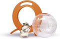 The Halo Small Pet Carrier and Hamster Exercise Ball – Safe, Portable & Breathable Design with Kick-Out Stands – Hamster Carrier & Accessories for Dwarf Hamsters, Mice & Gerbils