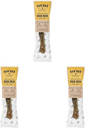 Vital Essentials Freeze-Dried Raw Duck Neck Dog Treat & Natural Chew, 3-Pack | Single Ingredient Dog Treat for Light Chewers | Made in USA