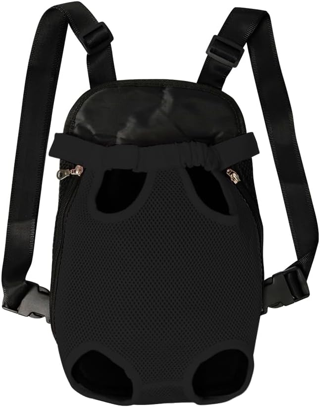 FEimaX Dog Carrier Backpack Pet Legs Out Front Cat Travel Bag, Adjustable Puppy Backpacks Carriers Hands-Free for Small Medium Dogs Cats Hiking Traveling Camping Daily Walking
