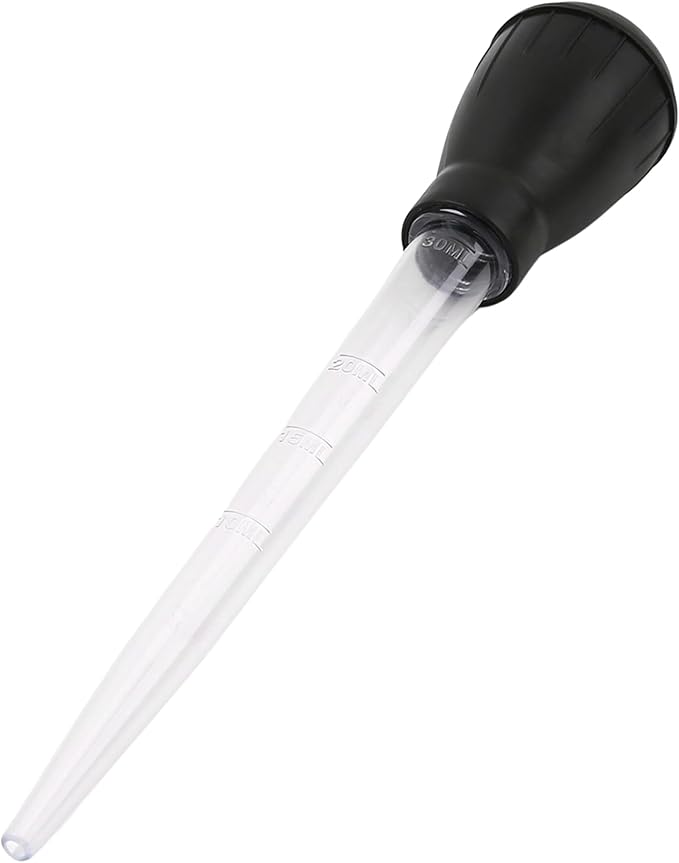 2 Set Manual Fish Tank Cleaning Tools with Extension Pipe and L Shaped Extension Pipe,30ml Aquarium Water Changer,28.9 Inches Siphon Dropper for Fish Bowl Waste Remover,Coral Feeder(Black)