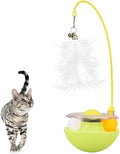 PAZ'S GIFT Interactive Cat Toy, 3-in-1 Teaser with Rolling Ball Track, Catnip Dancer for Indoor Cats