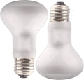 Aiicioo Reptile Basking Light Bulb - 50W Reptile Heat Lamp 2 Pack UVA Daylight Amphibians Basking Bulb for Bearded Dragon Turtle Hermit Crab Gecko Lizard Daylight