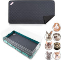 Washable Rabbit & Guinea Pig Cage Liner for Midwest, 24"x47", Easy to Clean Unlike Fleece, Absorbent & Waterproof Guinea Pig Bedding and Non-Slip Pee Pad & Rabbit Floor Mat