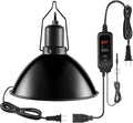DXOPHIEX 8.5 inch Reptile Heat Lamp Fixture with Dimming Thermostat,Reptile Light Fixture Max 150W,PID Inverter Thermostat with Temperature Controller for Bearded Dragon,Turtles,Snake,Lizard and Gecko