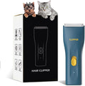 Dog Grooming Cilppers,Handy & Powerful Pet Electric Hair Trimmer Kits Waterproof Cordless Rechargeable Grooming Shavers for Small Dogs and Cats Green
