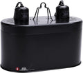 Aiicioo Dual Reptile Light Fixture 150W Double Dome UVB lamp Fixture Reptile Combo Deep Dome Lamp Fixture with Independent Switches for Reptile Terrarium and Tortoise Habitat