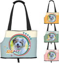 Custom Dog Carrier Purses Personalized Crossbody Puppy Carrying Bag Add Your Pet Photo Name Text Soft-Sided Sling Cat Pouch for Outdoor Hiking Traveling Subway Shopping (Style2)