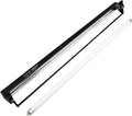 Aiicioo T5 UVB Lighting Combo Kit - Desert 10.0 Terrarium Hood Light Fixture & High Output T5 HO UVB Bulb for Reptiles Chameleon Gecko (22Inch 24W)