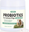 Probiotics for Guinea Pigs, All-Natural Digestive Support Powder, Easy to Mix Daily Gut Health Supplement for Guinea Pig, Helps with Soft Stool, Stress, Diet Change, 1 Billion CFU, 228 Servings