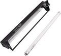 Aiicioo T5 UVB Lighting Combo Kit - 12" Light Fixture Desert 10.0 Terrarium Hood Light Fixture & High Output T5 HO UVB Bulb for Reptiles Chameleon Gecko (watts, 8)