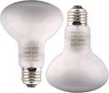 Aiicioo Reptile Basking Light Bulb - 100W Reptile Heat Lamp 2 Pack UVA Daylight Amphibians Basking Bulb for Bearded Dragon Turtle Hermit Crab Gecko Lizard Daylight