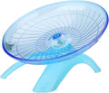 Hamster Flying Saucer Silent Running Wheel, 12 Inch, Suitable for Guinea Pigs, Hamsters, Hedgehogs and Other Small Animals to Ensure Safe Exercise（Blue）