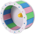 POPETPOP Silent Running Wheel 5.11 Inch Ultra-Quiet Hamster Exercise Wheel for Small Animals Gerbils Hedgehogs Pet Fitness Toy