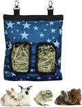 Hanging Hay Feeder Bag for Guinea Pigs, Bunnies, Chinchillas. Stars