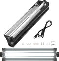 T5 UVB Reptile Light Fixture Combo Kit - 12 Inch 8W Terrarium Hood 10.0 UVA UVB Bulb with High-Efficiency Reflector for Desert Reptiles & Amphibians (Bearded Dragons, Turtles, Tortoises)