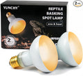 Reptile Heat Lamp, 150W Heat Lamp Bulbs for Reptiles 2 Pack, Amphibians Basking Heat Lamp Bulbs, UVA Daylight Basking Light for Reptiles, Bearded Dragon, Lizard, Turtle, Chicken
