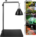 Reptile Lamp Stand Ajustable 16-31 Inch Heat lamp Holder Metal Bracket Floor Terrarium Light Holder for Reptile Glass Tank,Snake Turtle Terratium