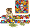 Kitty Kick Stix 15" Original Catnip Kicker Toy (Set of 2), Handmade in USA by Cat Lovers, Interactive Natural Cat & Kitten Toy, Packed with 100% Potent Catnip for All Breeds (Crayola Cats)