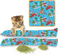 Catnip Kicker Toys – 15" Set of 2, Durable Cat & Kitten Kick Sticks, 100% Fresh Catnip. Made in USA. Encourages Exercise & Play for Cats of All Breeds. Interactive Catnip Toy (Holiday Cats)