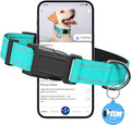 Reflective Dog Collar for Small Dogs with Dog Tags Personalized & Quick Release Buckle, Adjustable and Comfortable Nylon Pet Collar, Mint Green