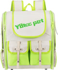 Pet Backpack Carrier, Portable and Ventilated, Oxford Cloth, Dogs Cats and Small Animals Travel Bag 13.39", (Green, 1 Pcs), Intended for Hiking/Camping/Traveling