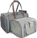 Mr. Peanut's Gold Series Big Apple XL Size Airline Compliant Expandable Pet Carrier V3.0 (Platinum Gray)