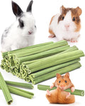 Bissap 35PCS Rabbit Chew Sticks, Natural Papaya Stems Bunny Chews Treats for Rabbit Hamster Chinchilla Guinea Pig Small Animals Organic Molar Chewing Snack