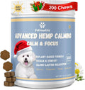 Calming Chews for Dogs, Dog Calming Chews to Help Reduce Stress, Dog Anxiety Relief Soft Chews for Fireworks, Storms, Thunder, Barking, Separation, 200 Count