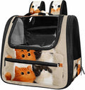 Cute Cats (1) Pet Travel Carrier | Ventilated Comfortable Design with Safety Features | Ideal for Small to Medium Sized Pets Cats, Dogs etc