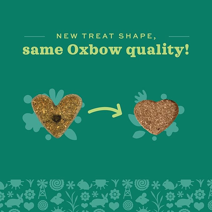 Oxbow Animal Health Simple Rewards Veggie Treats, Carrots & Bell Pepper Guinea Pig & Bunny Treats, Pet Snack for Rabbit & Guinea Pig, Made with Oxbow Hay, Alfalfa for Rabbit, 3 oz Bag