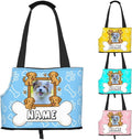 Custom Dog Carrier Purses Personalized Crossbody Puppy Carrying Bag Add Your Pet Photo Name Text Soft-Sided Sling Cat Pouch for Outdoor Hiking Traveling Subway Shopping (Style4)
