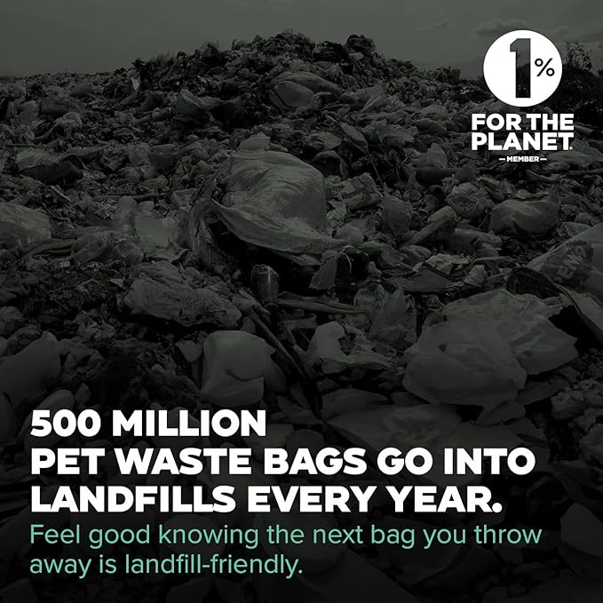 Doggy Do Good Next Pet Waste Bags, Landfill Friendly Recycled Plastic Unscented Dog Poop Bags, Leakproof, Strong, Thick, Earth Friendly for Dogs, 120 Count (120 Bags)