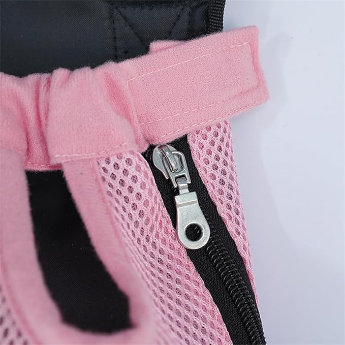 Portable Pet Carrier Backpack, Adjustable Pet Front Cat Dog Carrier Backpack Travel Bag for Small Medium Dogs Cats Puppies, Cat Backpack Carrier for Hiking Cycling (H, S)