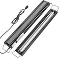 Oiibo T5 HO Reptile Light Fixture UVB Lighting Combo Kit, Reptiles Terrarium Lamp Hood Light Fixture Include UVB 5.0 Rainforest Reptile Light for Chameleon Arboreal Geckos Lizard (24W)