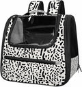 Leopard Skin (2) Dog Cat Carrier Soft-Sided Pet Bag for Small Medium Cats Puppies Airline Approved Cat Travel Carrier
