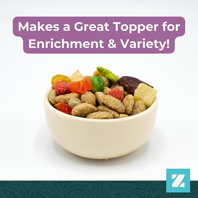 ZuPreem Pure Fun Bird Food for Large Birds, 2 lb (Pack of 2) - Variety Blend of Fruit, FruitBlend Pellets, Vegetables, Nuts for Amazons, Macaws, Cockatoos