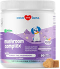Mushroom Complex for Dogs - 90 Soft Chews - Turkey Tail Mushroom - Immune, Joint, Digestive, and Liver Support with Milk Thistle