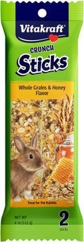 Vitakraft Rabbit Whole Grains & Honey Treat Sticks 2 Pack, 4 Ounce