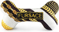 Haute Diggity Dog Fursace Bone, Plush Designer Dog Toys with Interactive Squeaker, Stimulating Pet Enrichment, Machine-Washable & Safe Materials for All Breeds, One Size