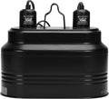 Aiicioo Dual Reptile Light Fixture - Bearded Dragon Light Fixture Double Reptile Heat Lamp Dome Max 160 Watt Terrarium UVB Reptile Light for Turtle Tank Vivarium Hermit Crab