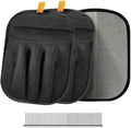 Pet Hair Removal Gloves for Cats and Dogs, Ultimate Deshedding & Grooming Kit with Electrostatic Magic Brush, Reusable Pet Hair Remover for Couch, Car, Laundry, Furniture Cleaning.(2 Gloves + Comb)