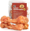 TailParty Turkey Tendons for Dogs, 5.08 oz, Large Dog Training Treats, Natural Long-Lasting Chew Snacks, High-Protein Beef Tendons, Healthy Hypoallergenic Turkey Bone(4 Units/Pack)