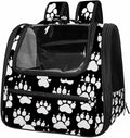 Chalk Dog paw Print Pet Carrier Airline Approved Soft Sided Portable Cozy Travel Pet Bag, Car Seat Safe Carrier for Cats and Dogs