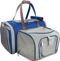 Mr. Peanut's Gold Series Big Apple XL Size Airline Compliant Expandable Pet Carrier V3.0 (Deja Blue)