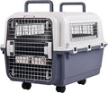 Elevon Plastic Kennels, Plastic Dog Crate, Airline Approved Pet Carrier for Dogs and Cats Longer Traveling, M