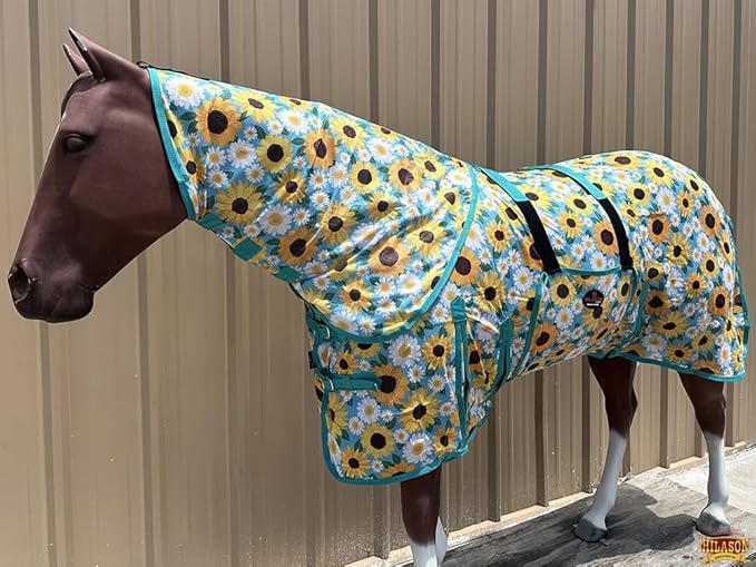 HILASON Horse Fly Sheet - Summer Spring UV Protection Mesh Bug Mosquito FlySheet for Horses | Fly-Sheet